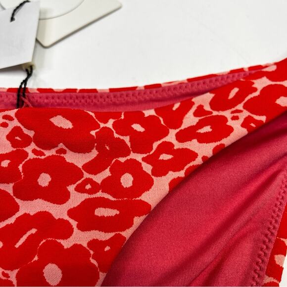 Peixoto Bella bikini bottoms dancing daisy red - Small - Picture 5 of 10
